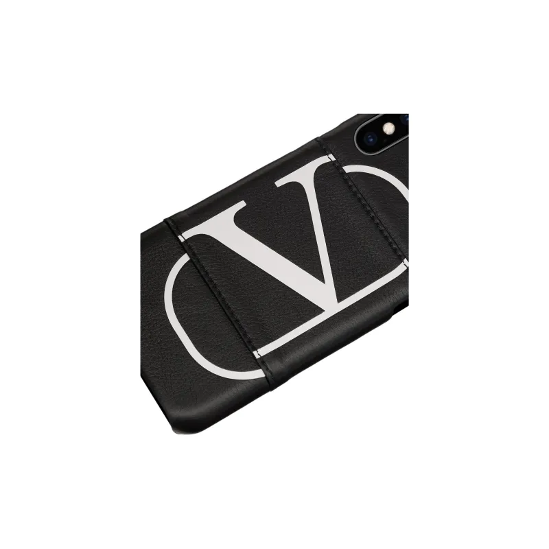 Valentino Leather Material Fashion Phone Cases Compatible With IPhone X/XS Quiet Luxury-1