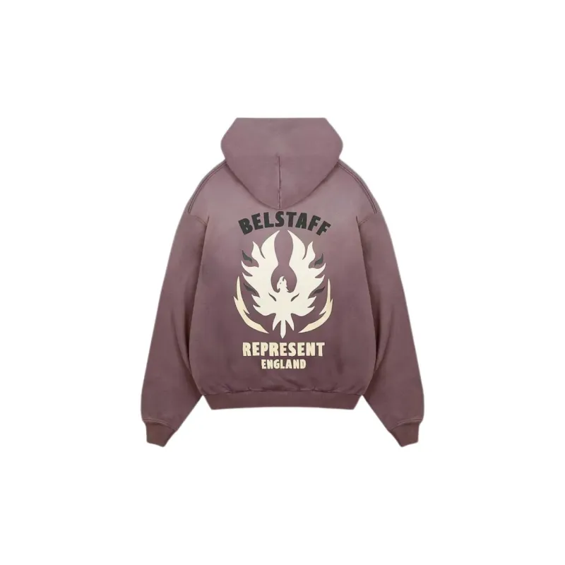 Belstaff X REPRESENT Belstaff Collaboration Sweatshirts Men Pink Purple-1