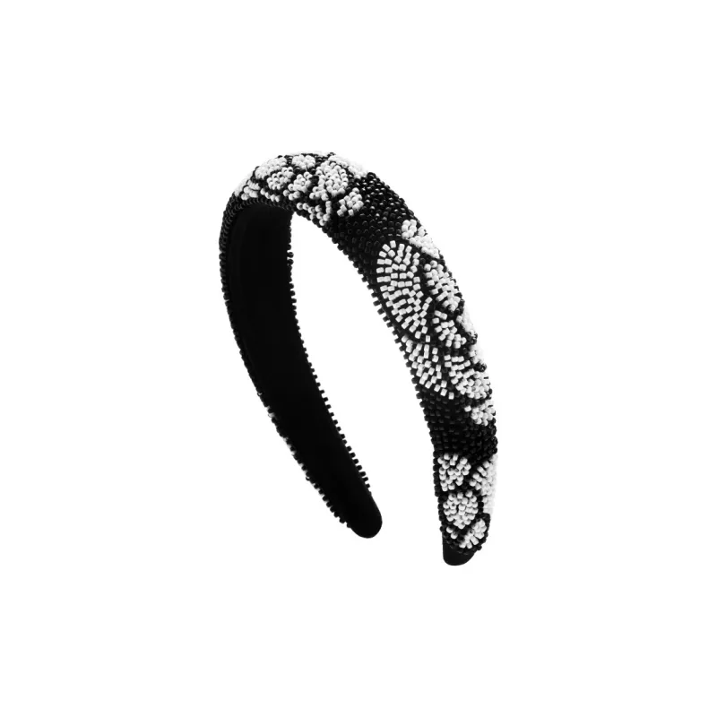 ROYALSASA Acrylic Beads Acrylic Bottom Clamp Headbands Women's-3