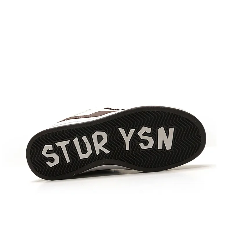 STUR YSN Wear resistant And Lightweight Low Top Skateboard Shoes Unisex Chocolate-4