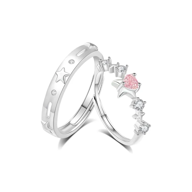 KINGEE Engagement Proposal Birthday Anniversary Rings Unisex-0
