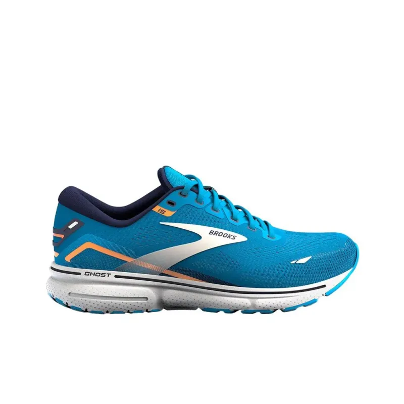 Brooks Ghost 15 Anti-Slip Wear-Resistant Low-Top Running Shoes Men's Blue-1