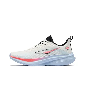 Erke Lightweight Cushioning Rebound Low Top Running Shoes Men's Microcrystal White & Misty Blue
