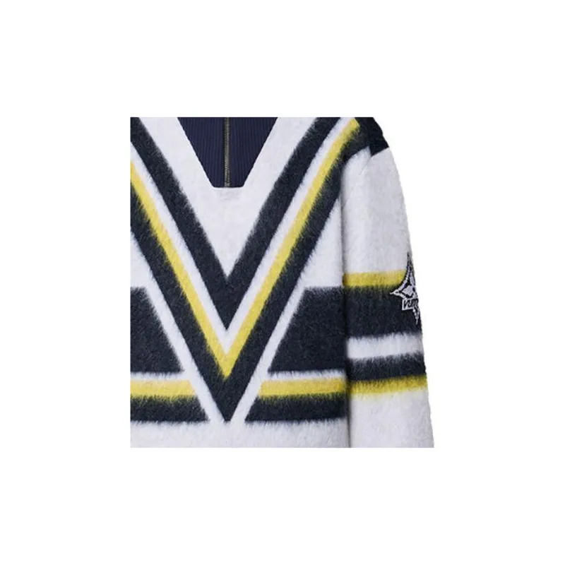LOUIS VUITTON Mohair Hockey Stripes Pullover-6