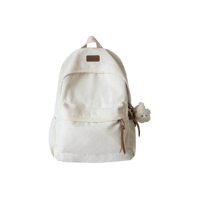 Kaka Tree Oxford Backpack Large Size Unisex Black/Khaki/White/Green/Gray-2