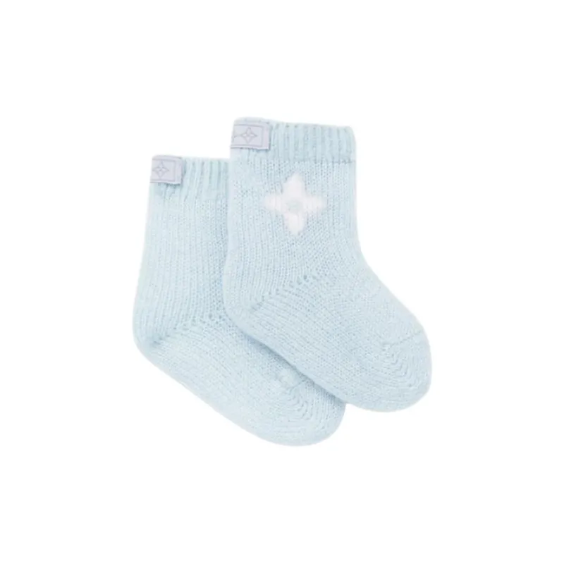 LOUIS VUITTON Cashmere Beanies Kids' Blue-2