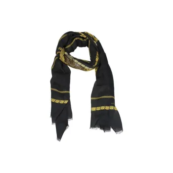 VERSACE Modal Knit Scarves Women's Black