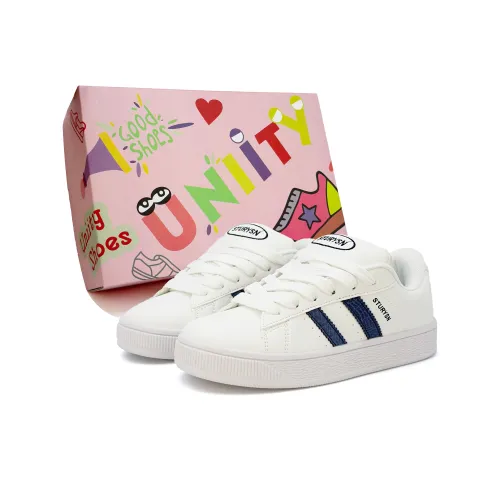 UNIITY Skateboard Shoes Women's Low Top White