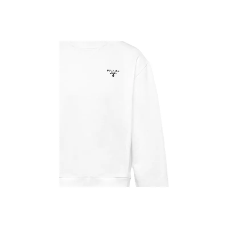 PRADA Logo Print Crewneck Sweatshirt-2