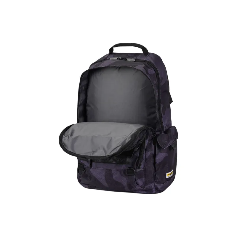 CAT Polyester Backpack Medium Size Unisex Black & Purple-5
