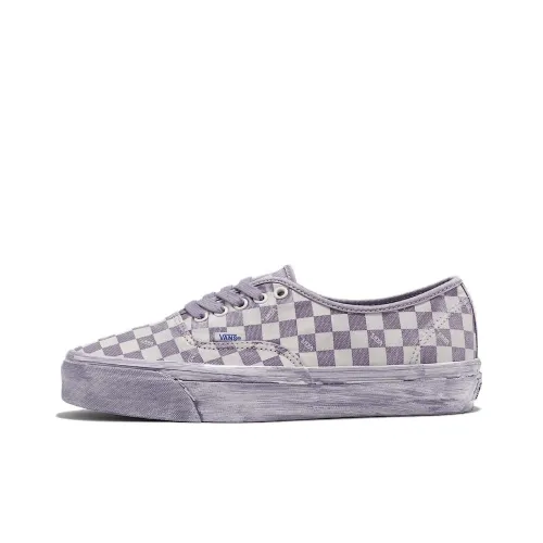 Vans Anti Slip Wear Resistant Low Top Skateboard Shoes Unisex Purple Gray