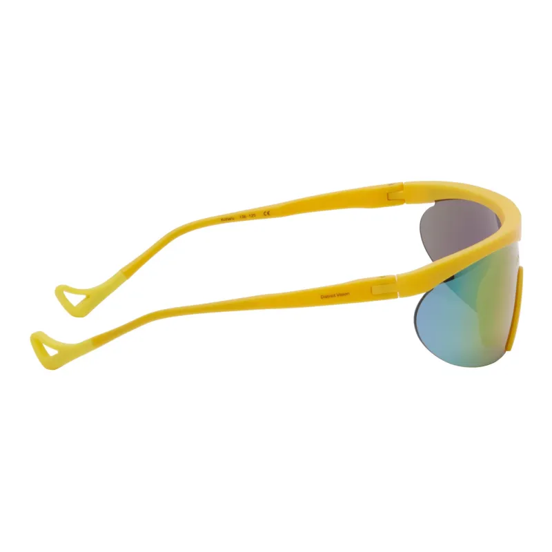 District Vision Titanium Polyacrylonitrile Irregular Shape Sunglasses Women's Yellow-2