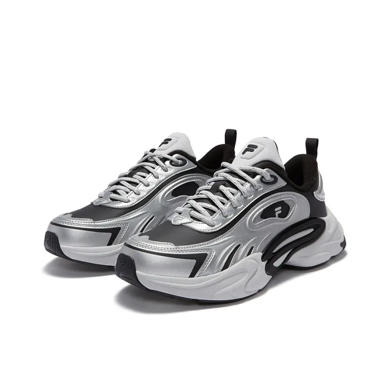 FILA FUSION FORCE WE Cushioning Anti-Slip And Wear-Resistant Low-Top Casual Shoes Men's Silver Gray-1
