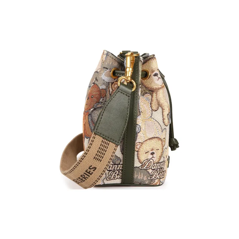DANNYBEARJEANS Fabric Shoulder Bag Crossbody Bag Regular Women's Club Bear Blue/Schiller Bear Green-8