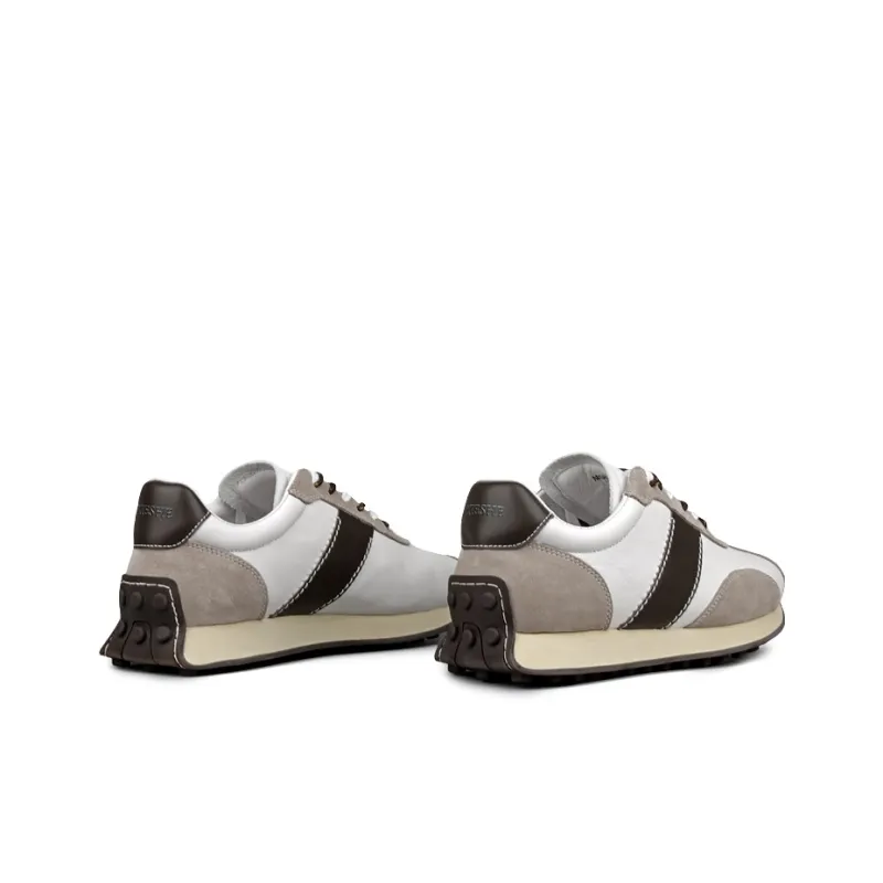 XIE SHE Anti Slip And Wear Resistant Lightweight Low Top Casual Shoes Men's White-4
