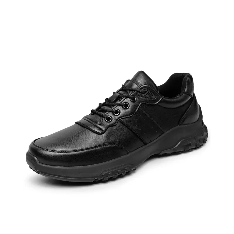 Qiandongmeili Casual Shoes Men Low Top Black/White-1