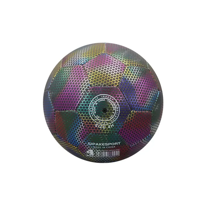 SIPAKESPORT Size 4 Ball No. 5 Soccer PU Unisex Honeycomb Rainbow-3