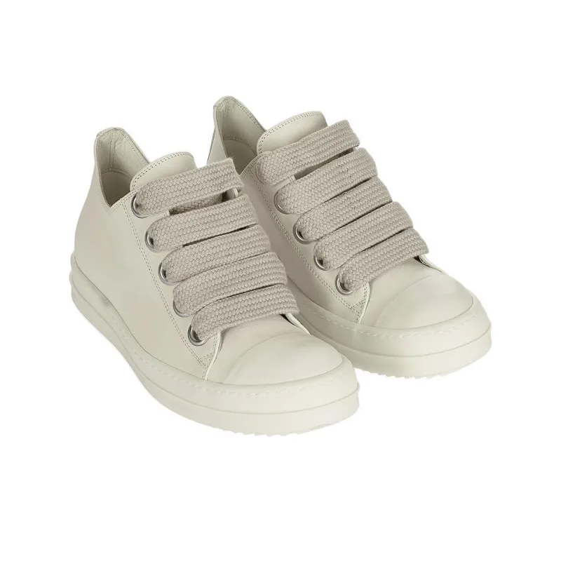 RICK OWENS/RO Low Top Skateboard Shoes Women's White-3