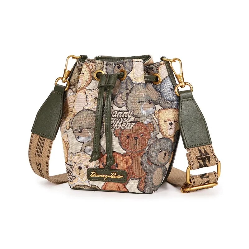 DANNYBEARJEANS Fabric Shoulder Bag Crossbody Bag Regular Women's Club Bear Blue/Schiller Bear Green-6