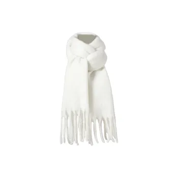 15 MINS Polyester Knit Scarves Women's Multicolor