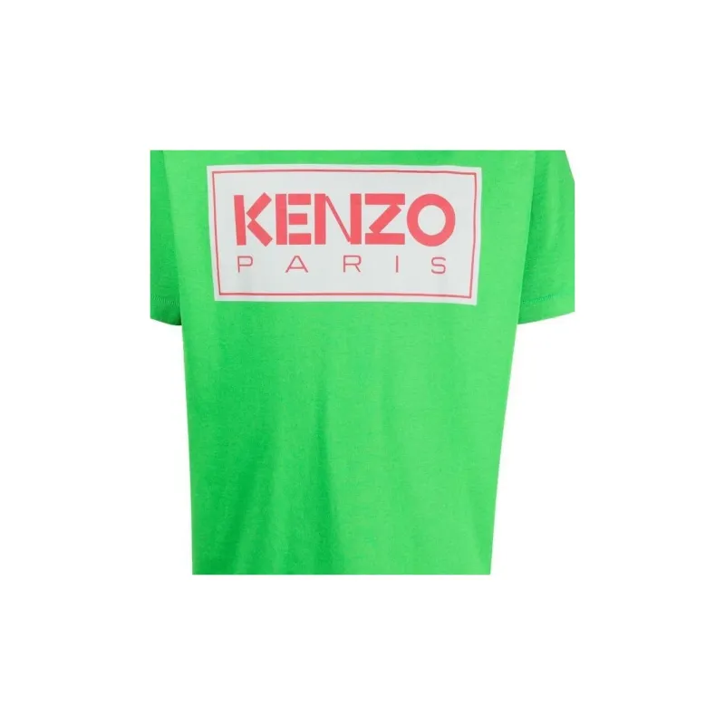 KENZO Logo print Round neck T shirt-5
