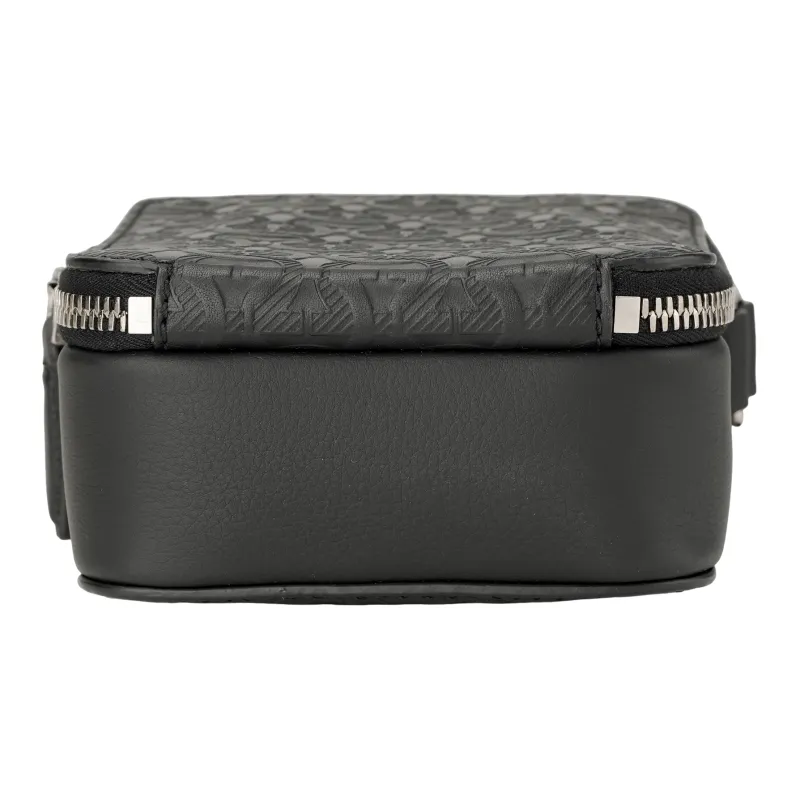 FERRAGAMO Calfskin Travel Bag Unisex Black-7