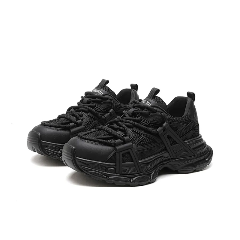 LINGPAO Slip-Resistant Low-Top Chunky Sneakers Women's-2