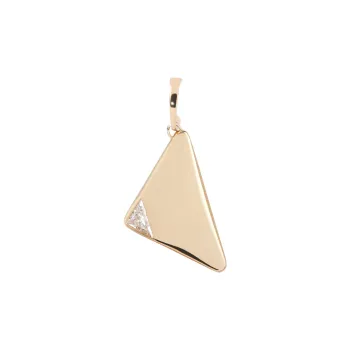 PRADA 18K Gold Diamonds Earrings Women's Gold