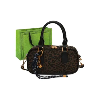 RUIPAI PU Handbag Regular Women's Leopard Print Black