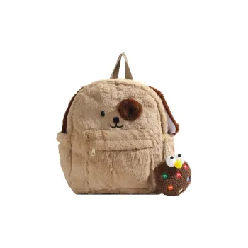 Kaka Tree Plush Backpack Large Size Unisex Khaki