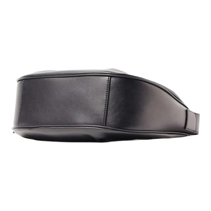 Beams Synthetic Leather Handbag, Shoulder Bag Women's Black/Metallic Pink-3