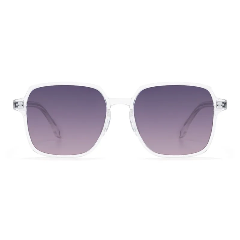 AIRO MIRO Plate Frame Square Oversized Frame Accentuates Face, Lightweight Sunglasses B3004 Unisex Pink-11