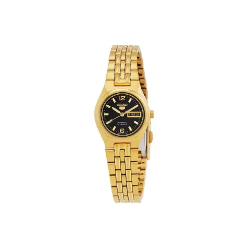 SEIKO Automatic Mechanical Movement Stainless Steel Strap Watch Women's Watch Black Dial