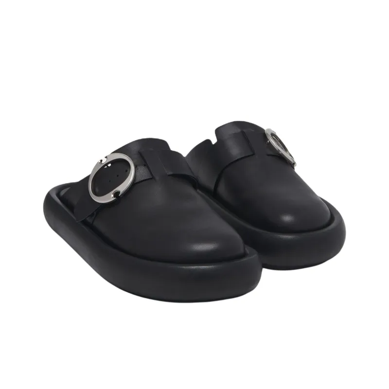 Alexander McQueen Arc Buckle Clogs-3