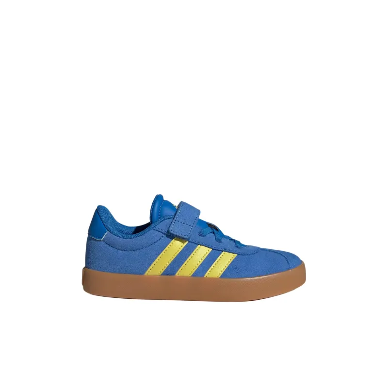 Adidas VL COURT 3.0 Anti Slip Wear Resistant Low Top Kids' Skateboarding Shoes Blue Children Aged 3 7 Years Old-1