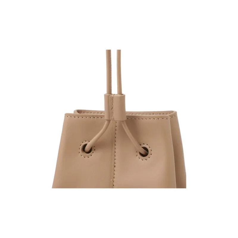 JIL SANDER Calfskin Shoulder Bag, Crossbody Bag Men's Clay Beige-5