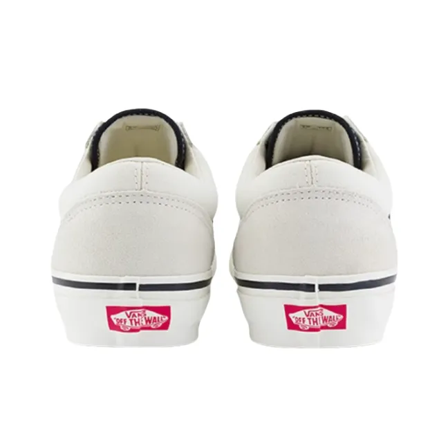 Vans Anti Slip Wear Resistant Low Top Skateboard Shoes Unisex White Black-3