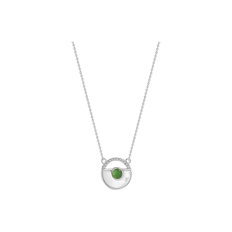 Zheng Baifu Glutinous Jade Jadeite Necklaces Women's-4