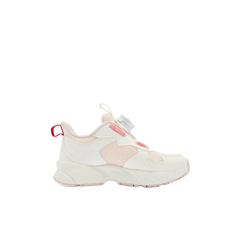 QIAODAN Paw Shoes Anti Slip Wear Resistant Low Top Kids Lifestyle Shoes Ivory/Cloud Pink Children Aged 3 7 Years Old-1