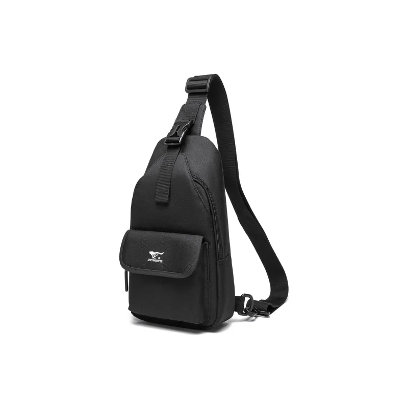 SEPTWOLVES Fabric Sling Bag Regular Men's Black-1