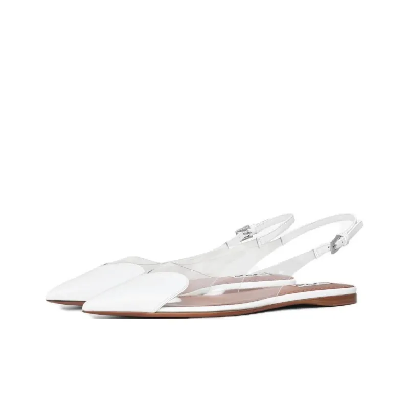 Alaia LE CŒUR Casual Single Shoes Women's White-4