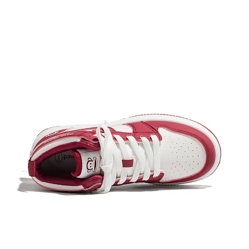 PAUL FRANK High Top Skateboard Shoes Unisex Rusty Red-2
