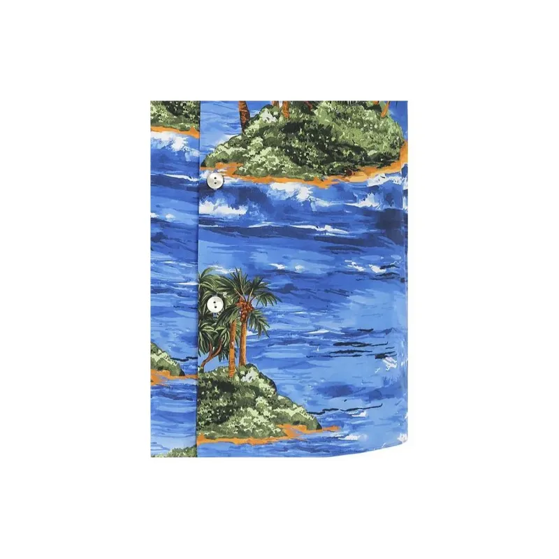 GUCCI Shirts Men Blue-4