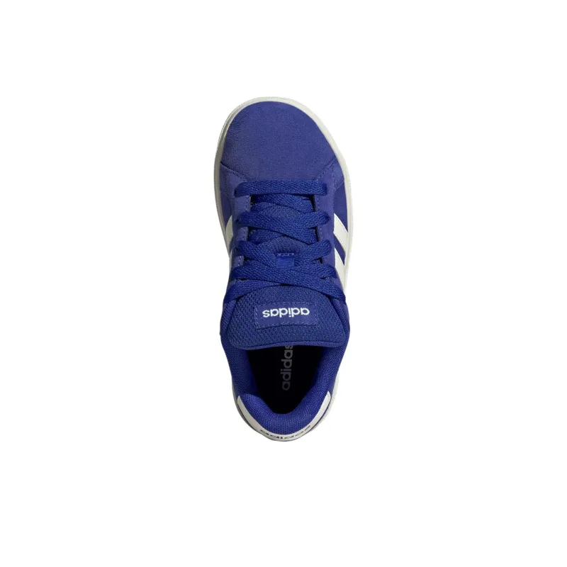 Adidas Anti Slip Wear Resistant Low Top Kids' Skateboarding Shoes Blue White Kids'-3