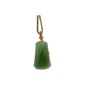 Jade Charm Yao Hetian Jade Necklaces Pale Greenish White Jade Unisex