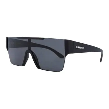 Burberry Acetate Irregular Shape Sunglasses Men's Black