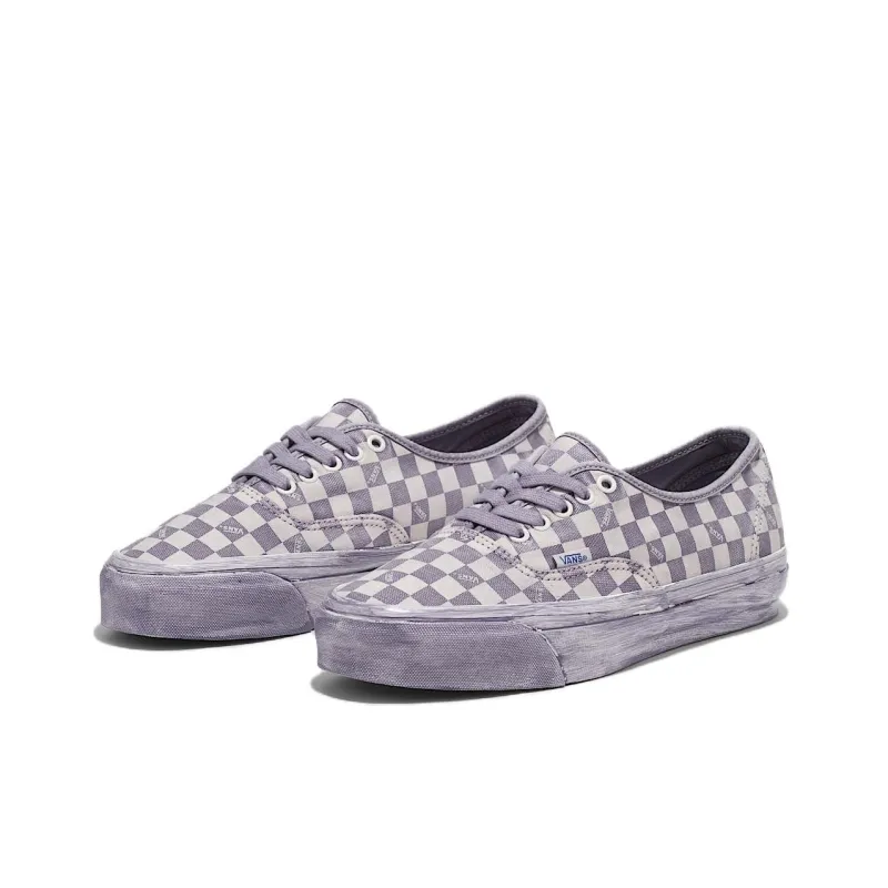 Vans Anti-Slip Wear-Resistant Low-Top Skateboard Shoes Unisex Purple Gray-1