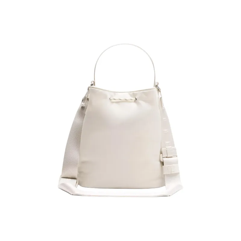 Lululemon Recycled Nylon Bucket Bags Shoulder Bag Crossbody Bag Handbag Regular Women's Light Ivory With Silver Accents-2