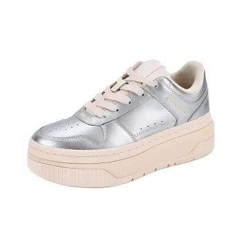 COACH Low Top Skateboard Shoes Women's Silver