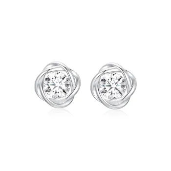 KADER 925 Sterling Silver Stud Earrings Women's Silver Gift Box Set Bestie Same Style
